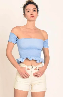 Peixoto Nina Smocked Top